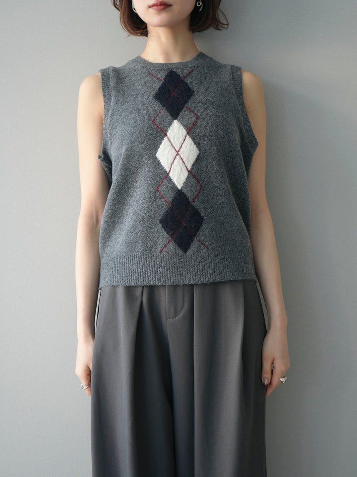 [SET]アーガイル柄3ピースSET UP(2set)