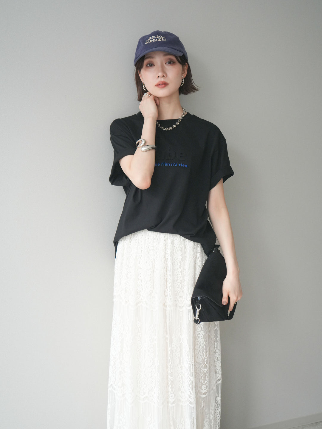 [予約]エンボスロゴTEE/black