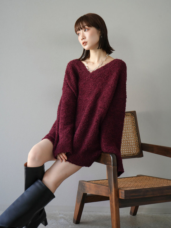 [SET] 橢圓針織衫 & 迷你裙 SET UP