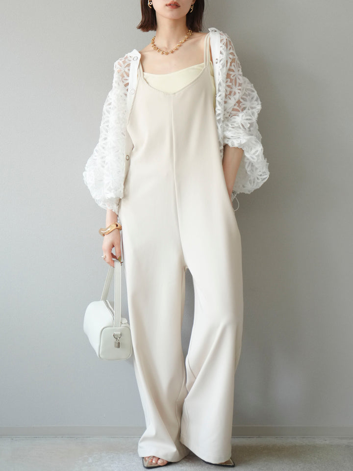 [予約]テープレースシアーブルゾン/オフホワイト