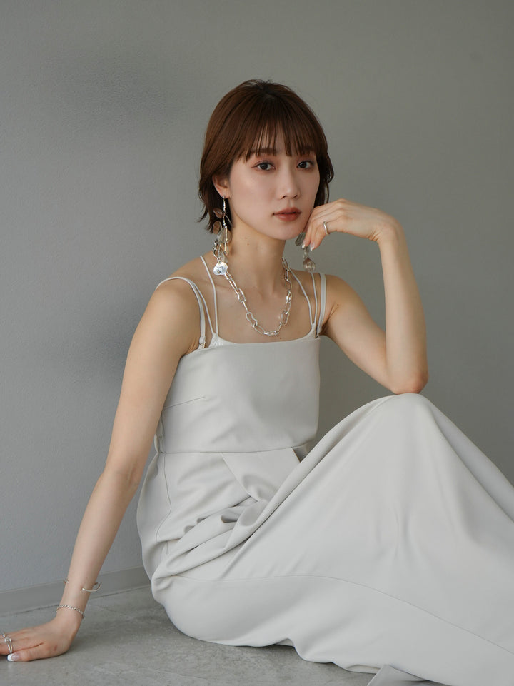 [Pre-order] 2WAY Draped Camisole Dress/Ivory