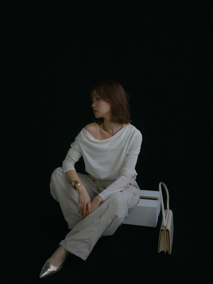 【Allure】[SET]シアーベロアタックデザイントップス+シアーベロアタックデザイントップス(2set)