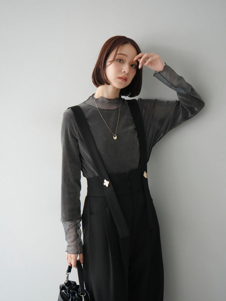 [SET]シアー切替ベロアトップス+シアー切替ベロアトップス(2set)