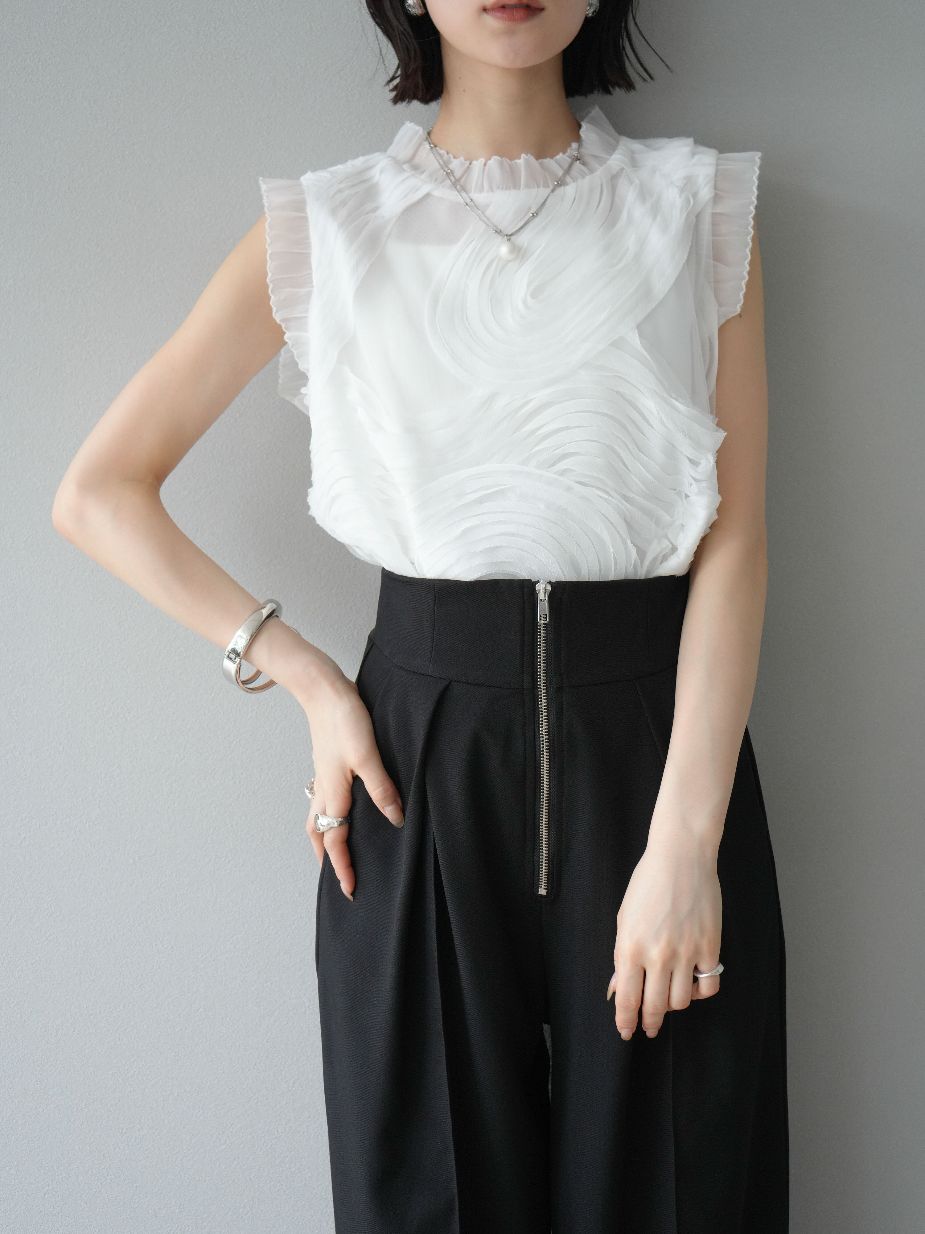 ルールロジェット　ブラウス　チュール leur logette ルールロジェット SOPHIE HALLETTE レースブラウス