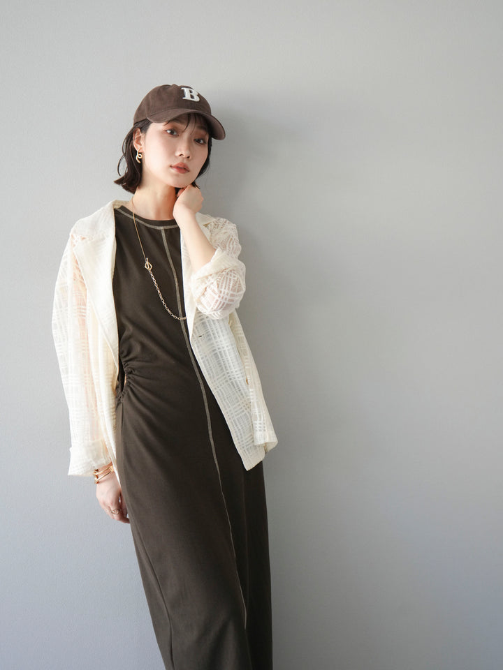 【預購】B字刺繡棒球帽/棕色