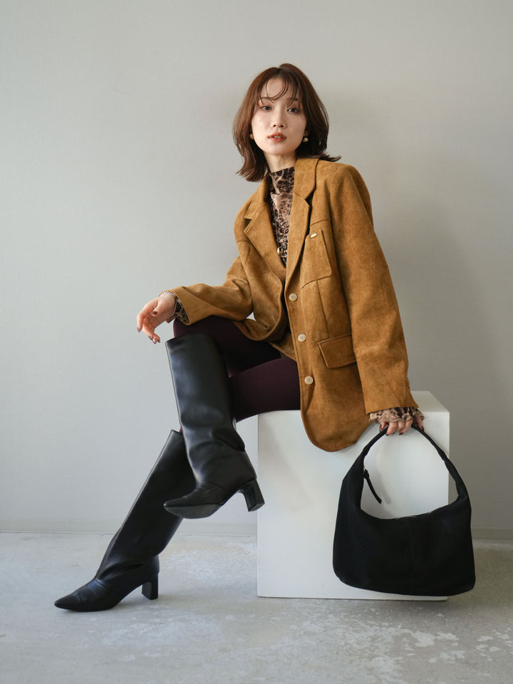 [SET]スエードジャケット＆ミニスカートSET UP(2set)