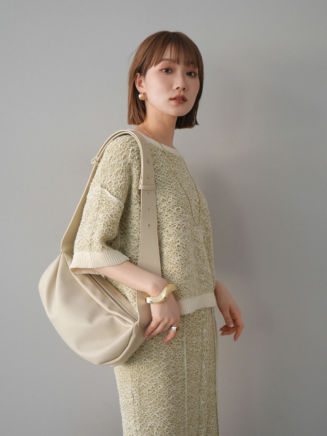 [予約]ショルダーバッグ/アイボリー