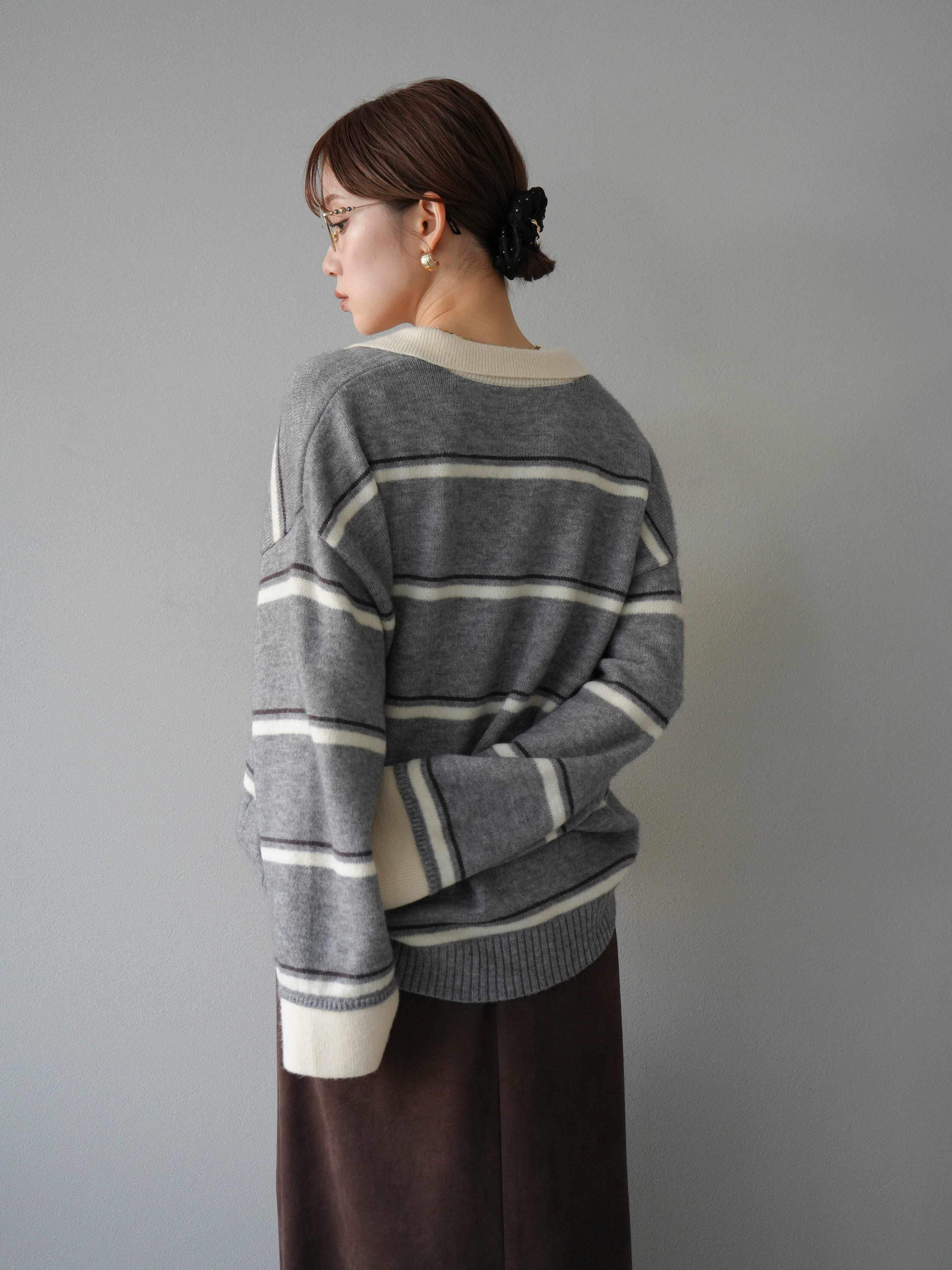 極美品✨22AW セオリー ニットポロプルオーバー スキッパー スリット 38 極美品✨22AW セオリー ニットポロプルオーバー スキッパー スリット