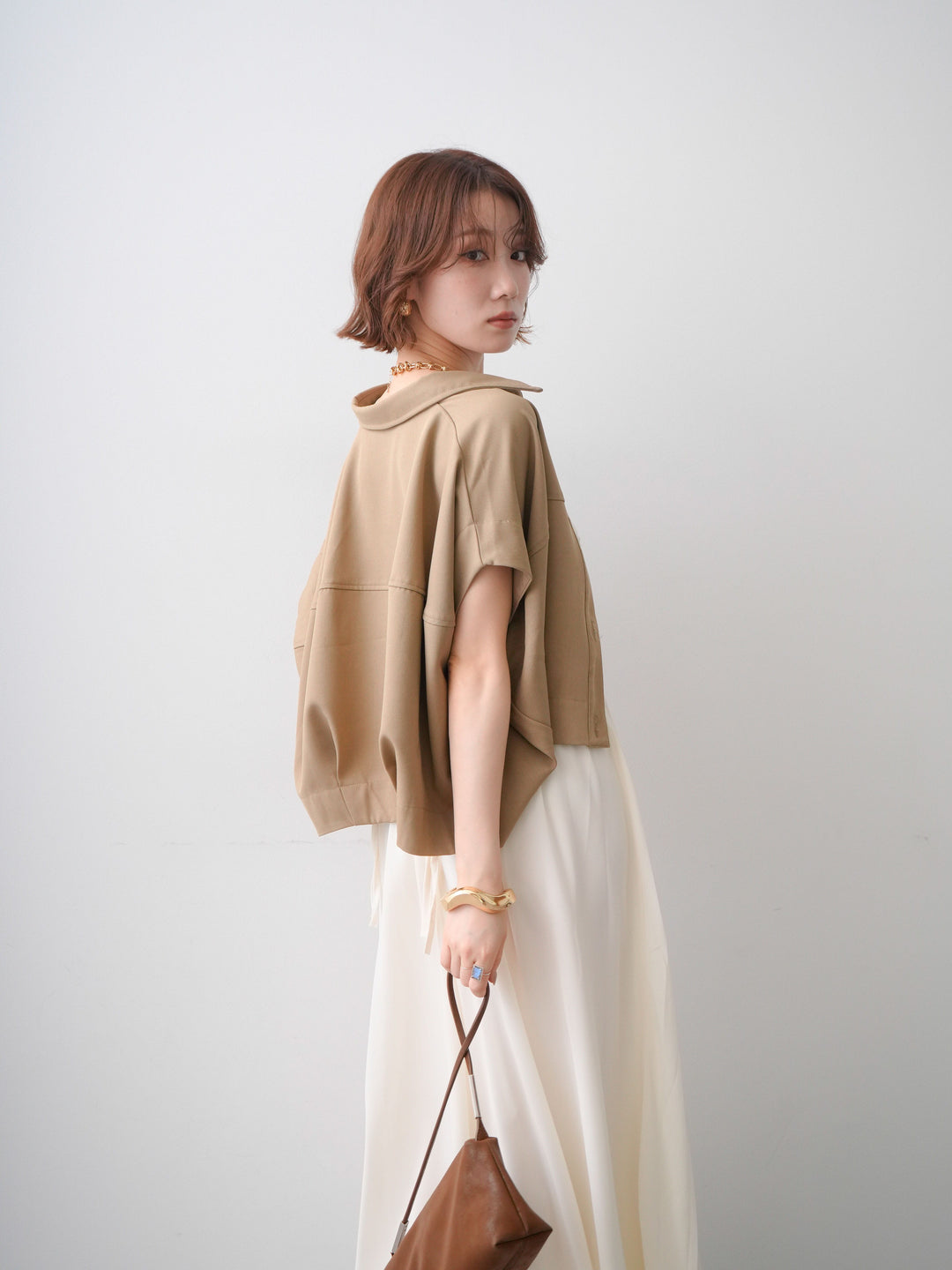 [予約]クロシェシフォンキャミワンピース/ivory