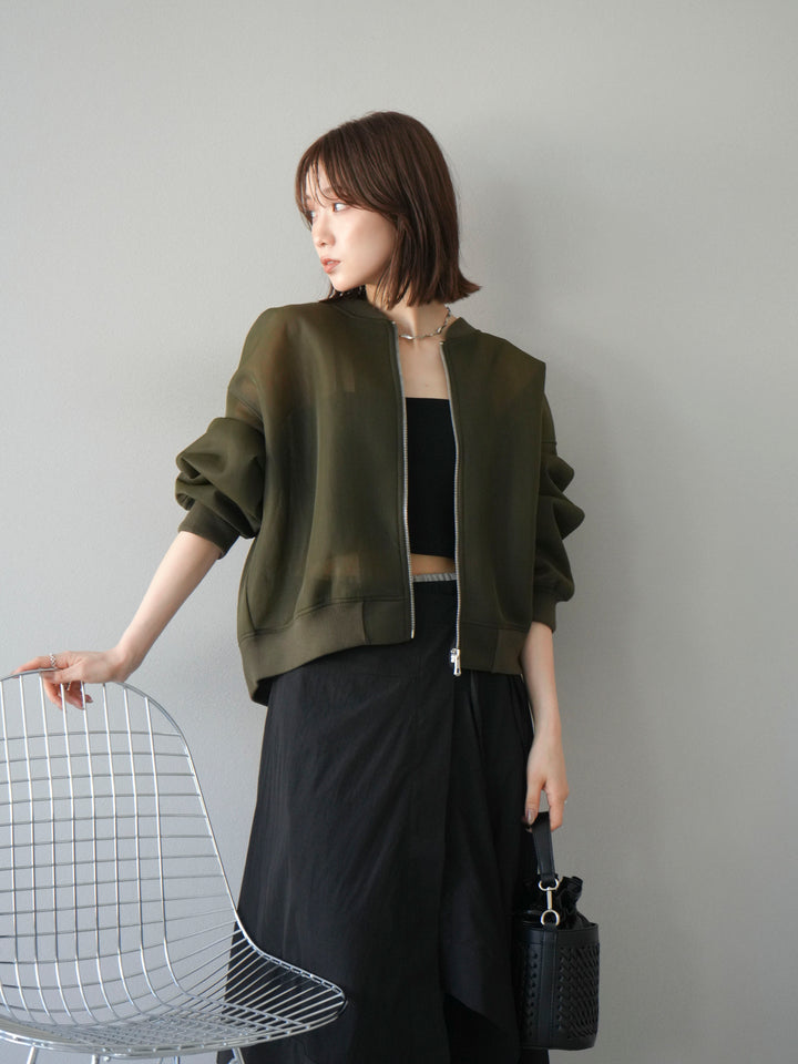 [予約]シアーダンボールボリュームスリーブMA-1/カーキ