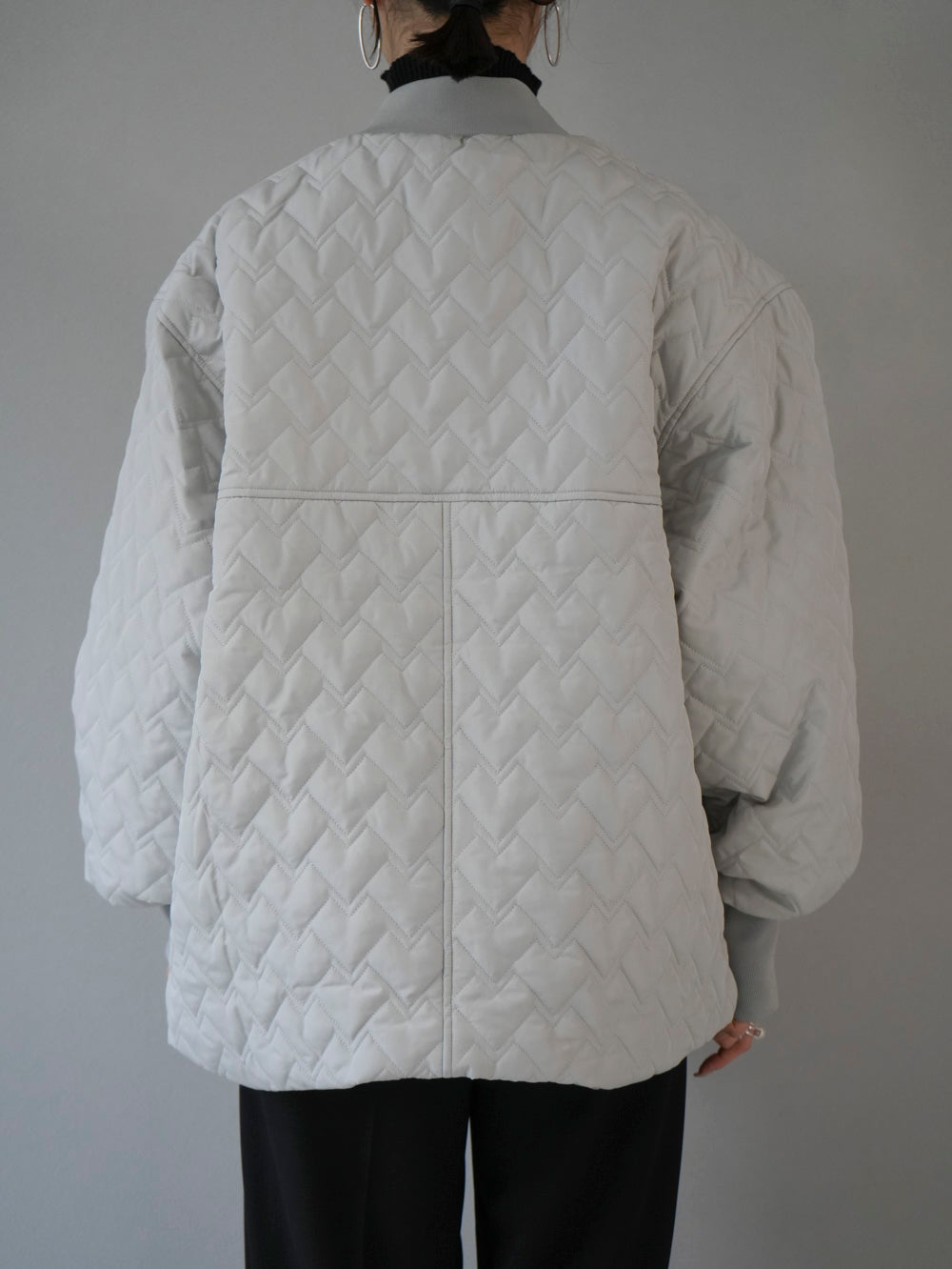 [Pre-order] Quilted Big Pocket Jacket/Gray