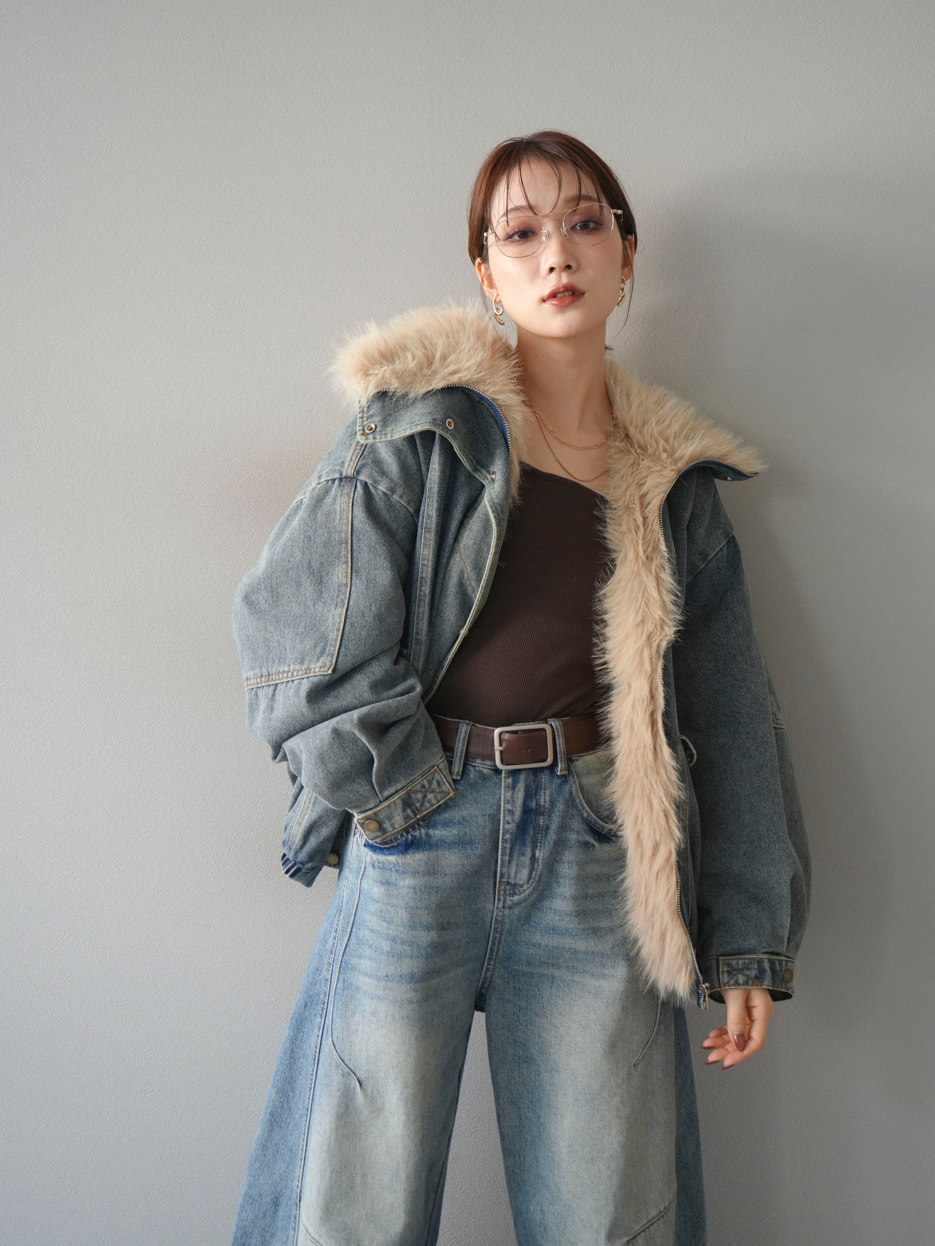 SET]デニムxファーブルゾン+選べるアクセセット(2set) – Lumier