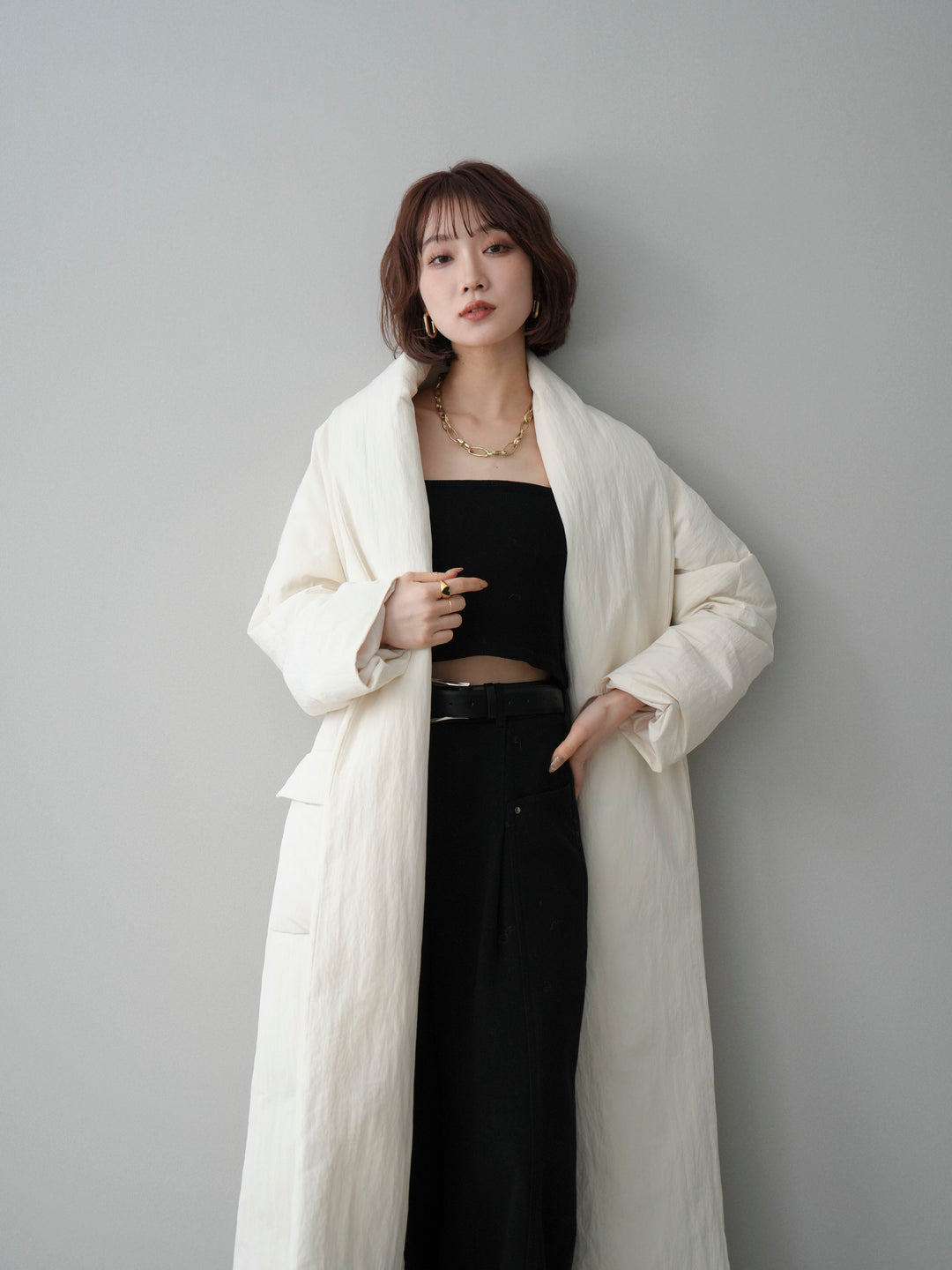 [SET]ロングダウンコート+ロングダウンコート(2set)