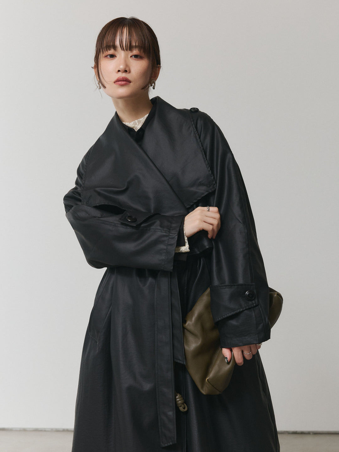 【Allure】[SET]ボタンダウンオーバーシャツ+ボタンダウンオーバーシャツ(2set)