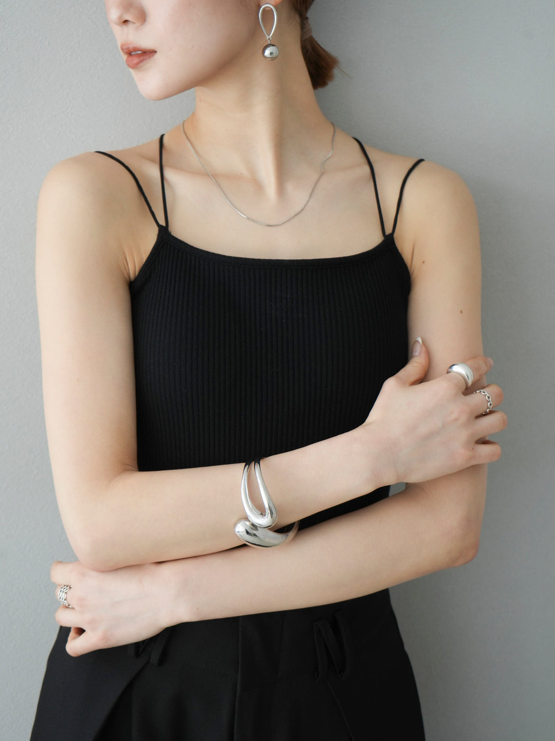 [予約]SLIDER SNAKE LONG NECKLACE /シルバー