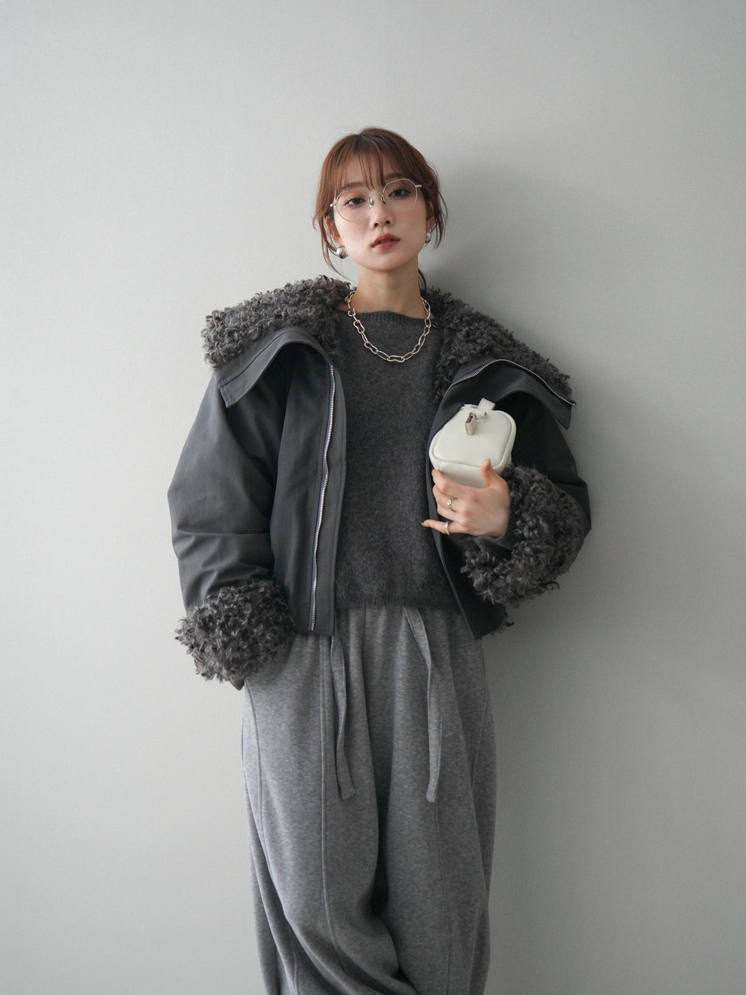 [予約]プードルファーダウンジャケット/charcoal