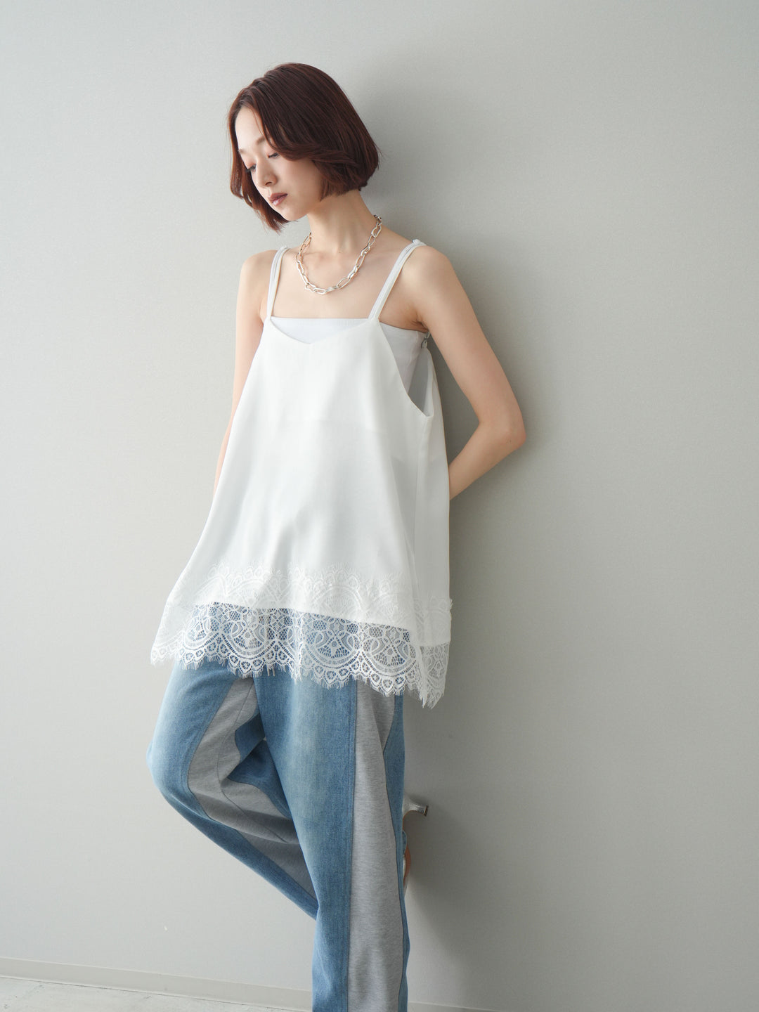 [SET]レーストリムキャミソール+レーストリムキャミソール(2set)