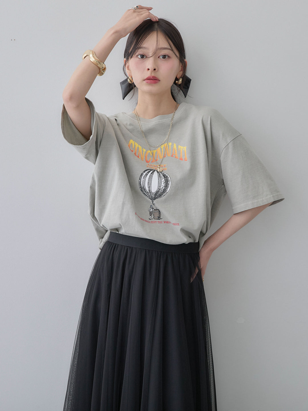 [SET]ヴィンテージライクプリントオーバーTEE+ヴィンテージライクプリントオーバーTEE(2set)