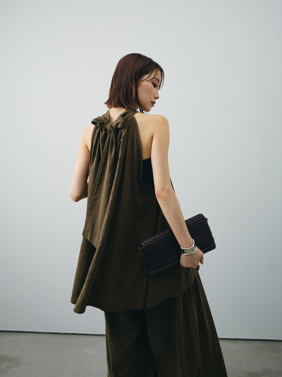 [SET] 桃色拉絨吊帶衫＆寬褲 SET UP（2 套）