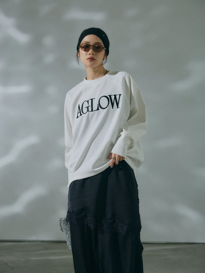 【Allure】[SET]ブークレダンボールロゴ刺繍プルオーバー+ブークレダンボールロゴ刺繍プルオーバー(2set)