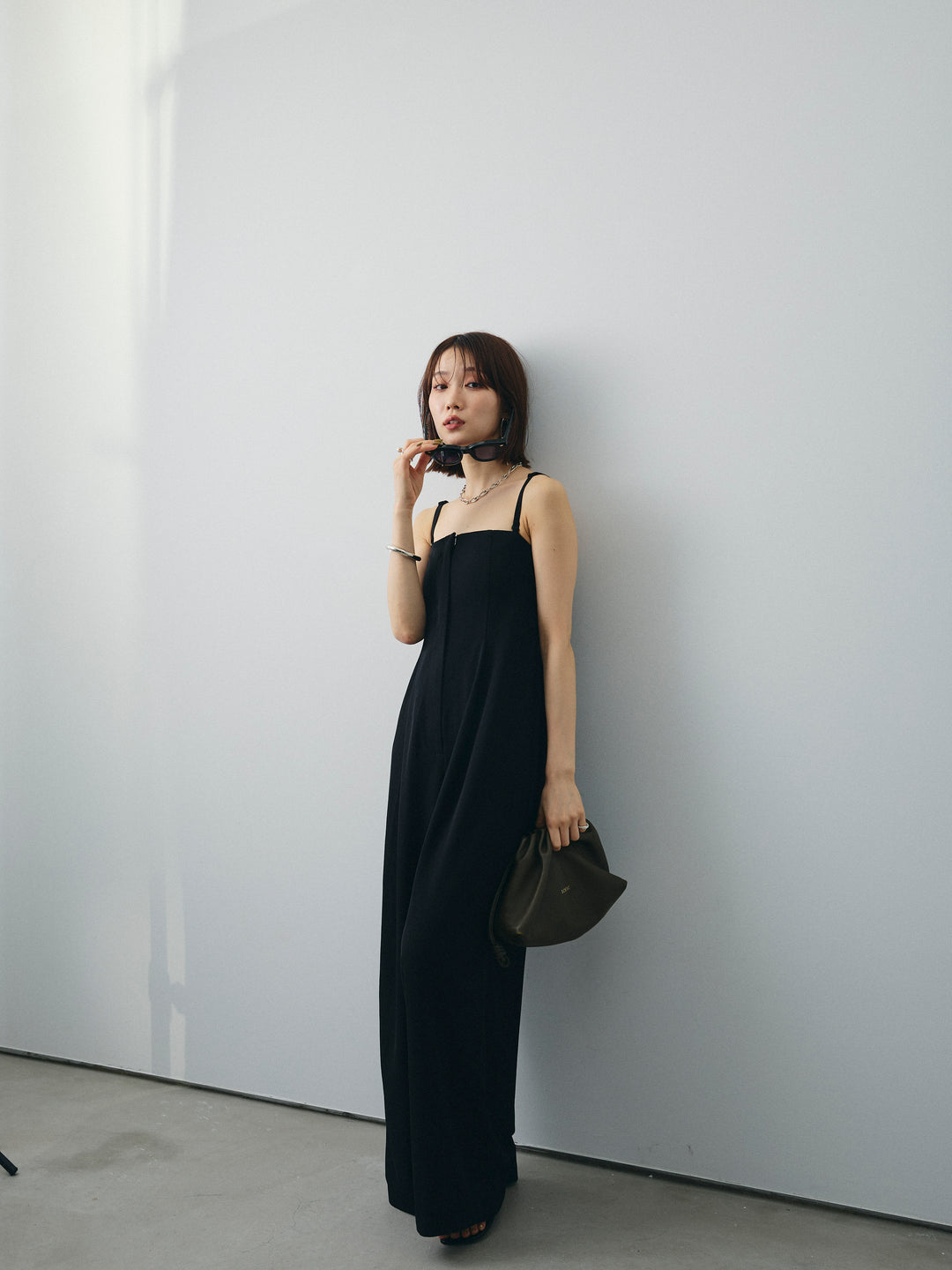 [予約]ベアキャミロンパース/ブラック