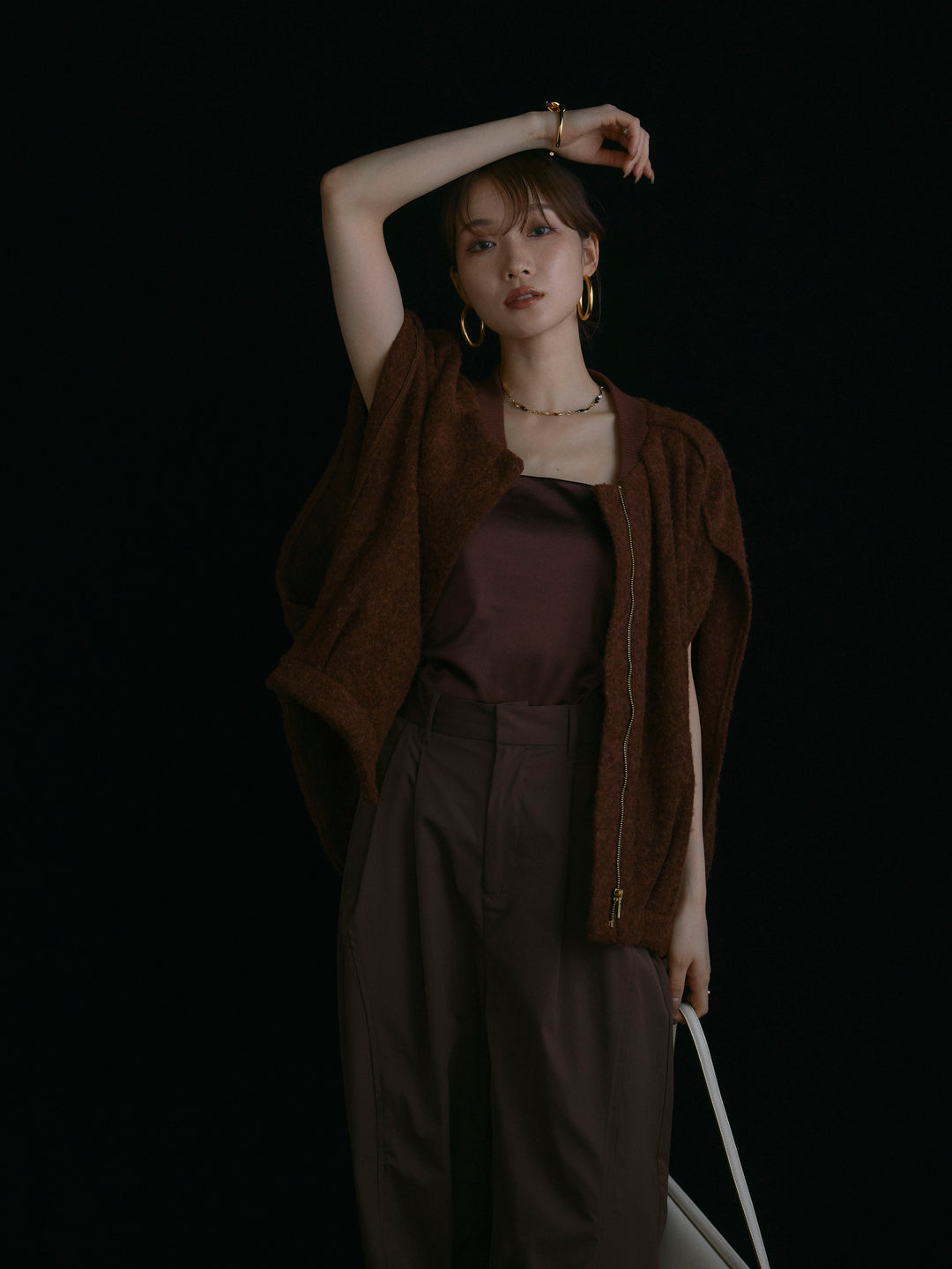 【Allure】[SET]ウール混コクーンブルゾン+ウール混コクーンブルゾン(2set)