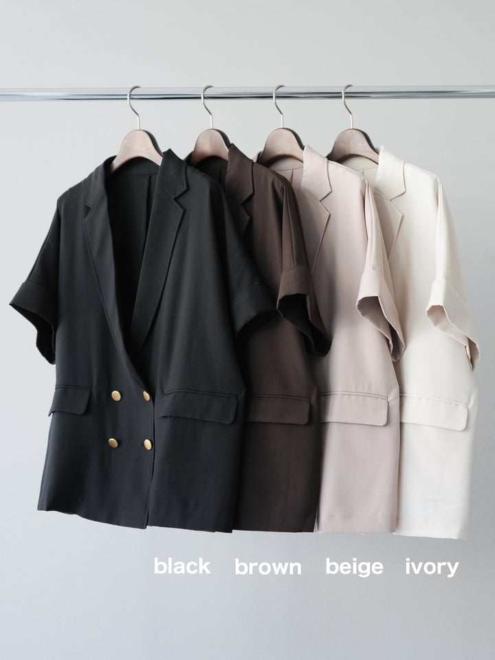 [套裝] 植絨薄紗層疊天鵝絨吊帶連身裙 + 金色紐帶半夾克 (2 套)