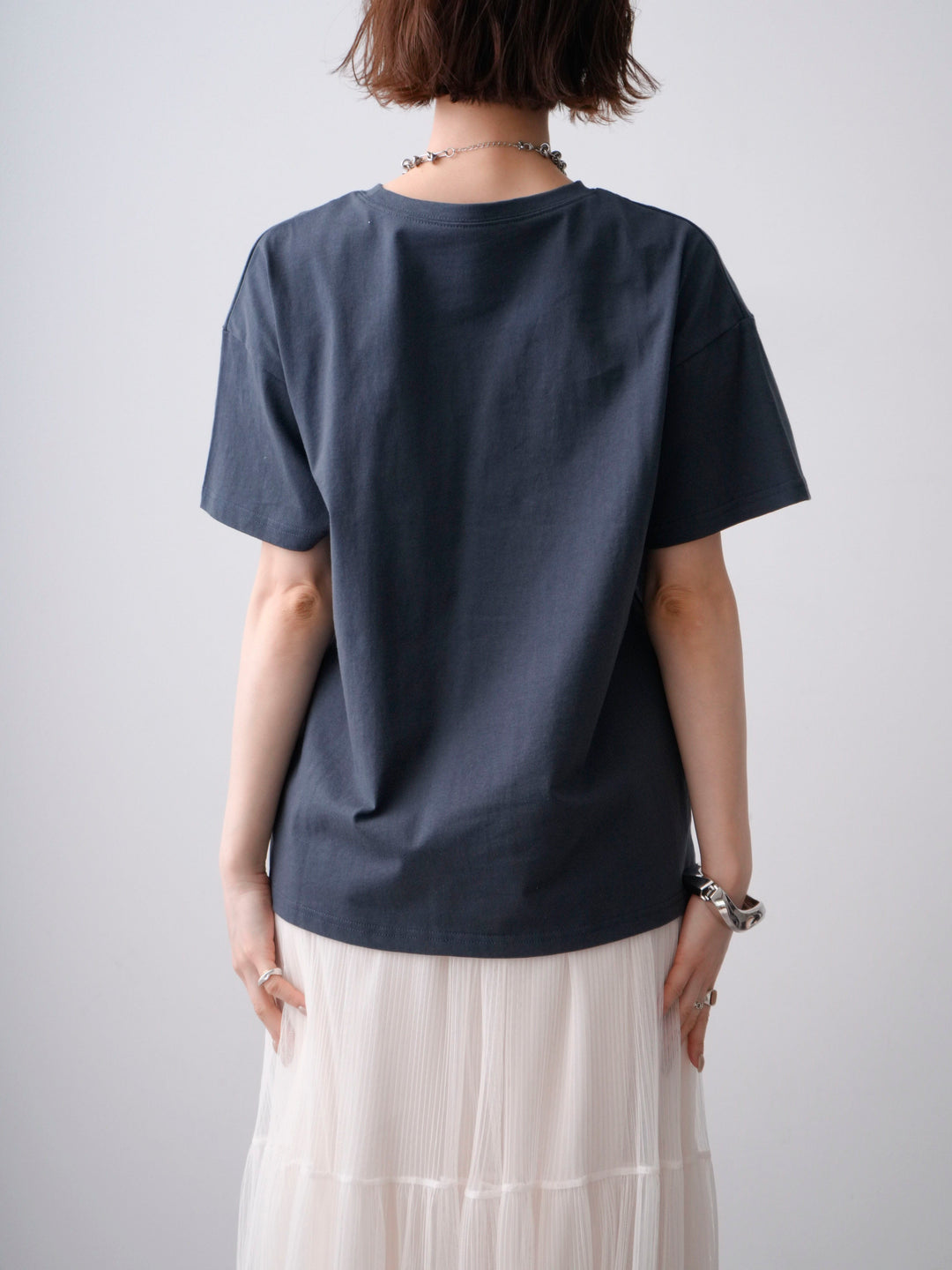 [予約]フロッキーロゴTEE/charcoal
