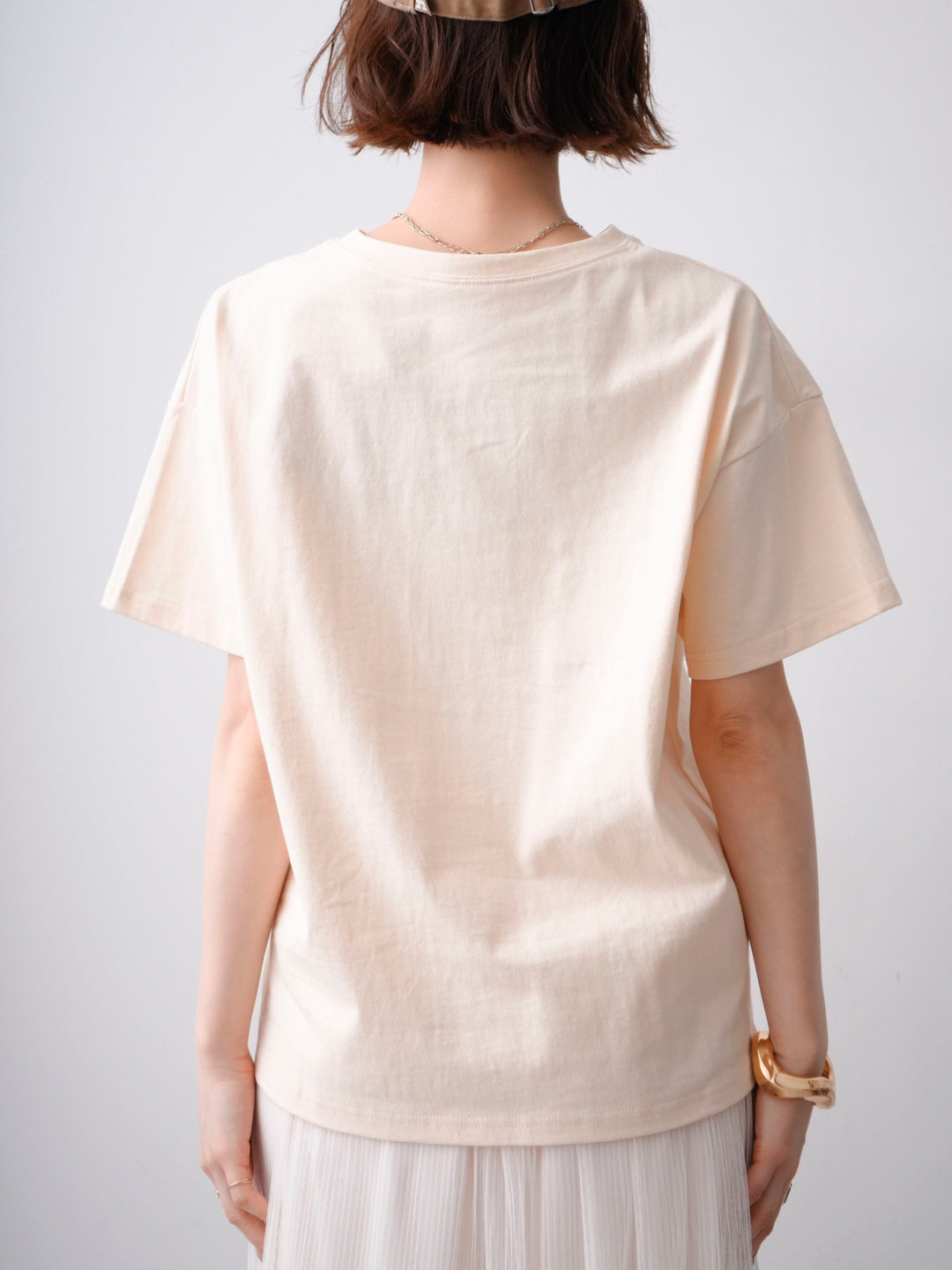 [予約]フロッキーロゴTEE/beige