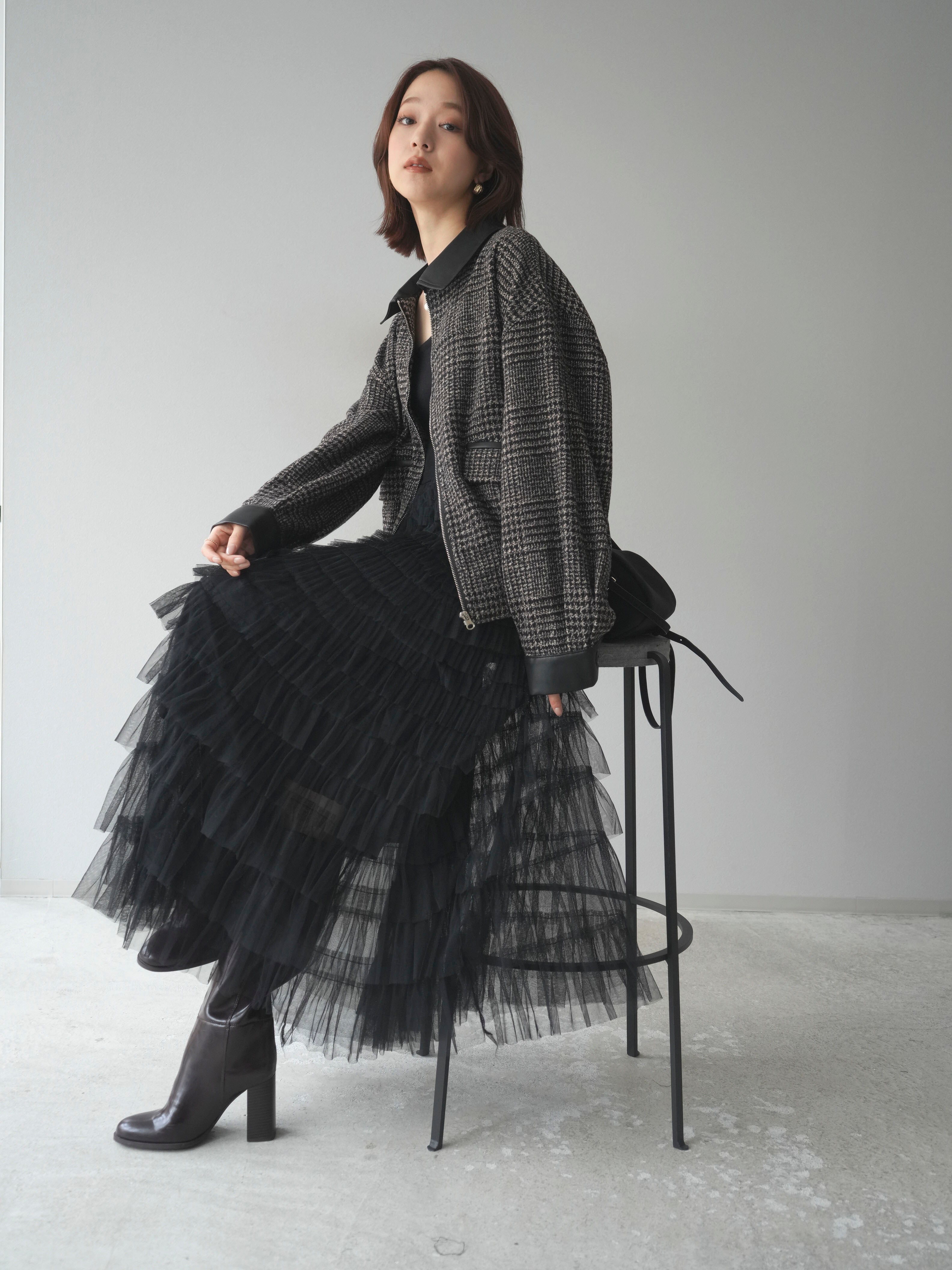 18 リミフゥ ヨウジヤマモト ツイード テーラードジャケット 変形 ドレープ 18 リミフゥ ヨウジヤマモト ツイード テーラードジャケット 変形