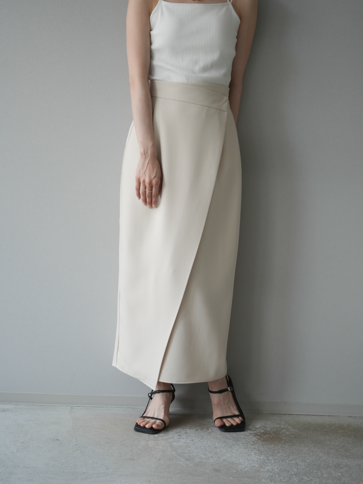 [予約]ツイルラップナロースカート/アイボリー S