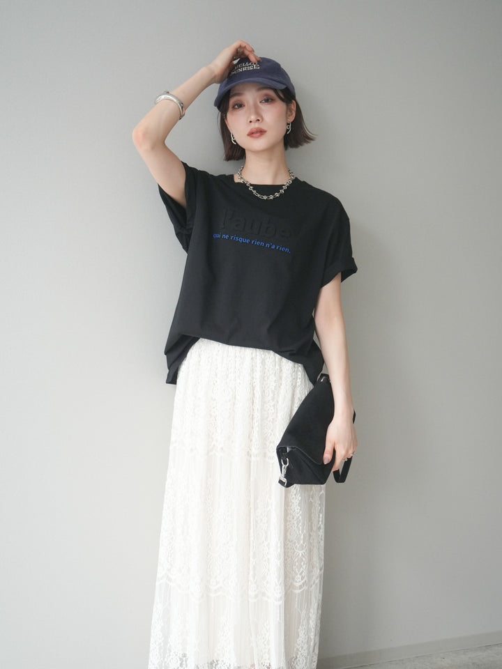 [予約]エンボスロゴTEE/black