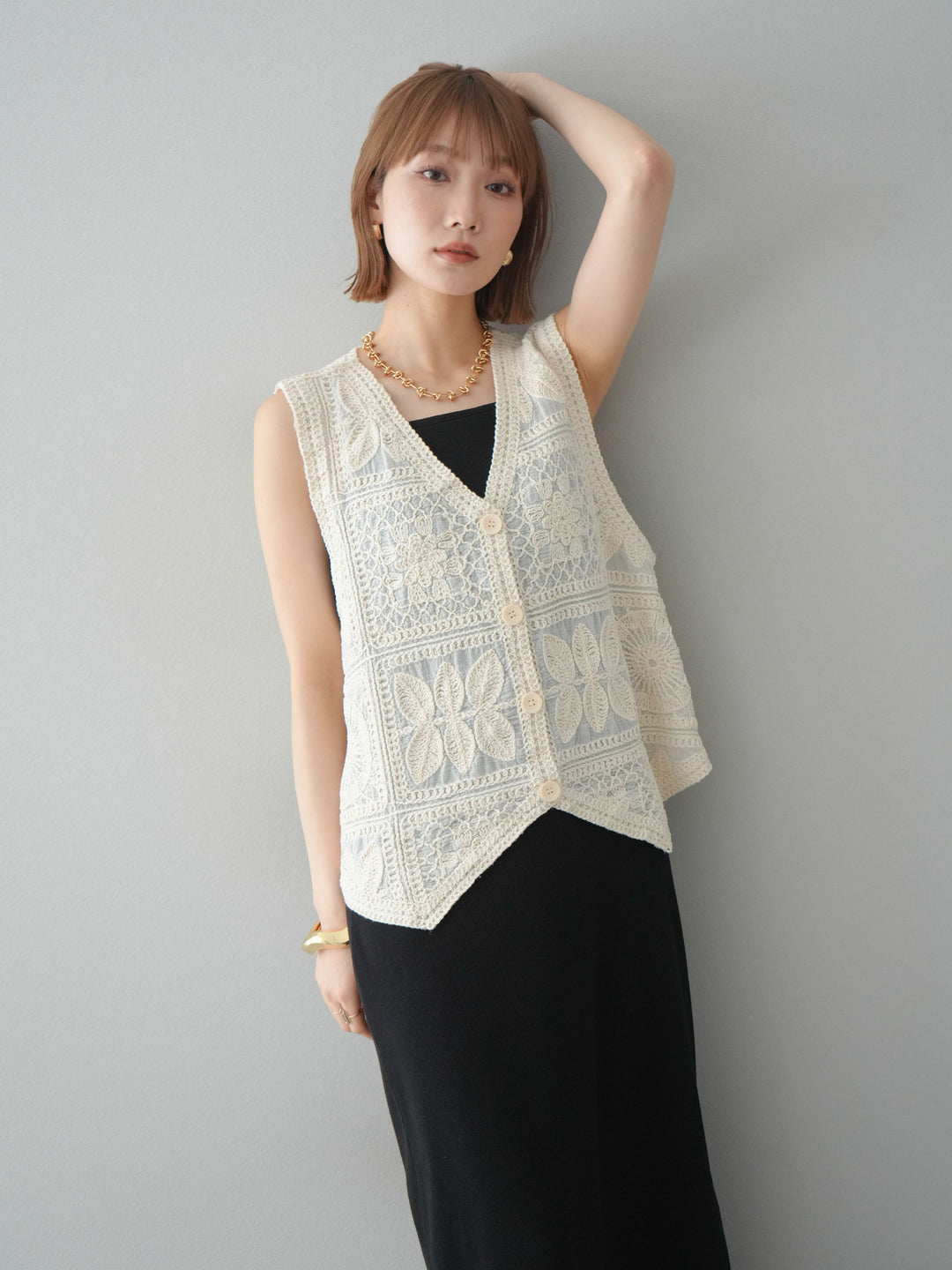 【預購】羅紋罩杯吊帶洋裝/黑色