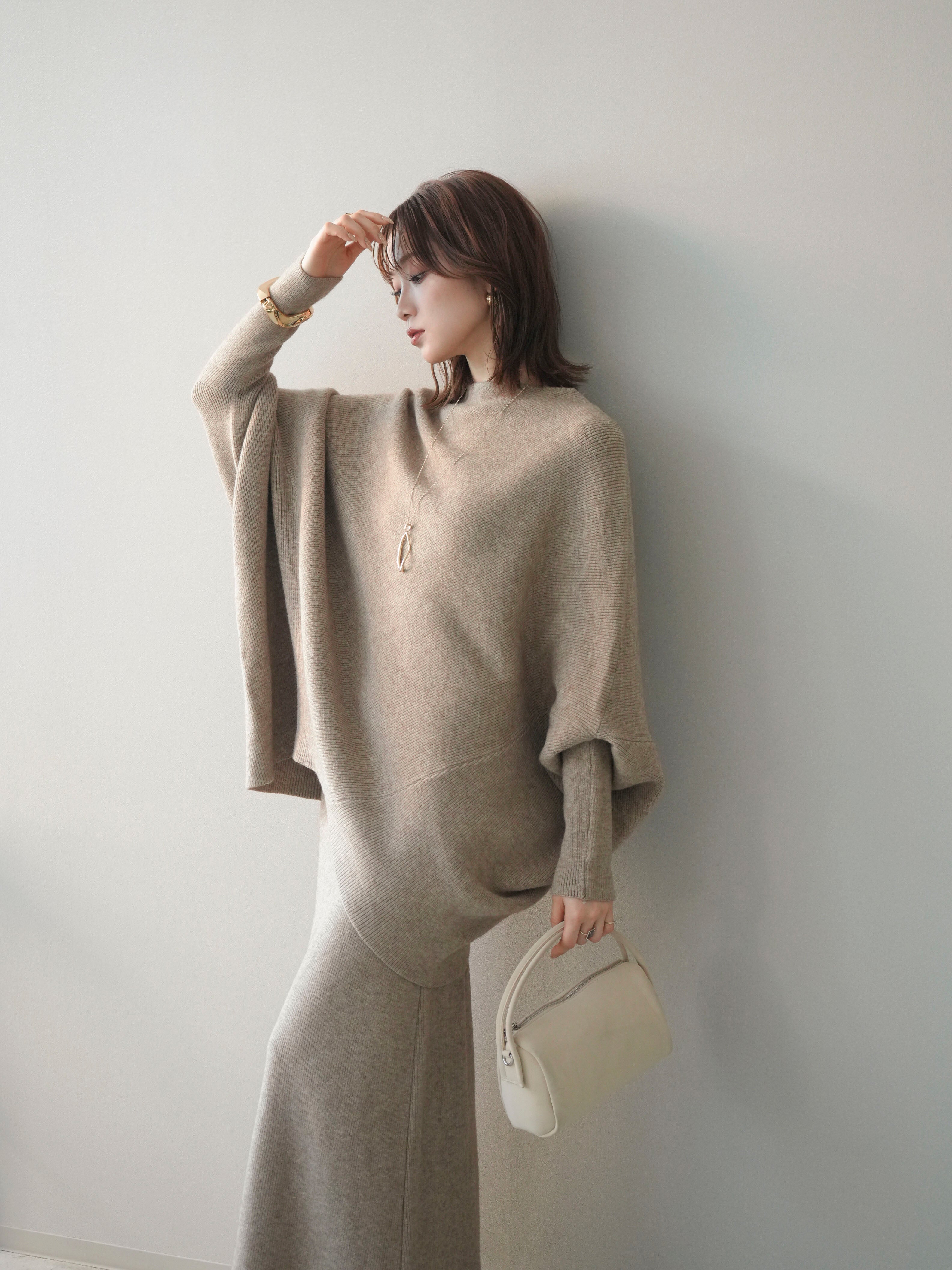 SET]ウール混ドルマンニット&スカートSET UP(2set) – Lumier