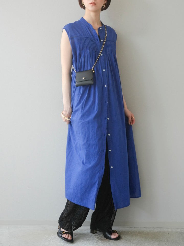 【預購】拼布蕾絲寬褲/黑