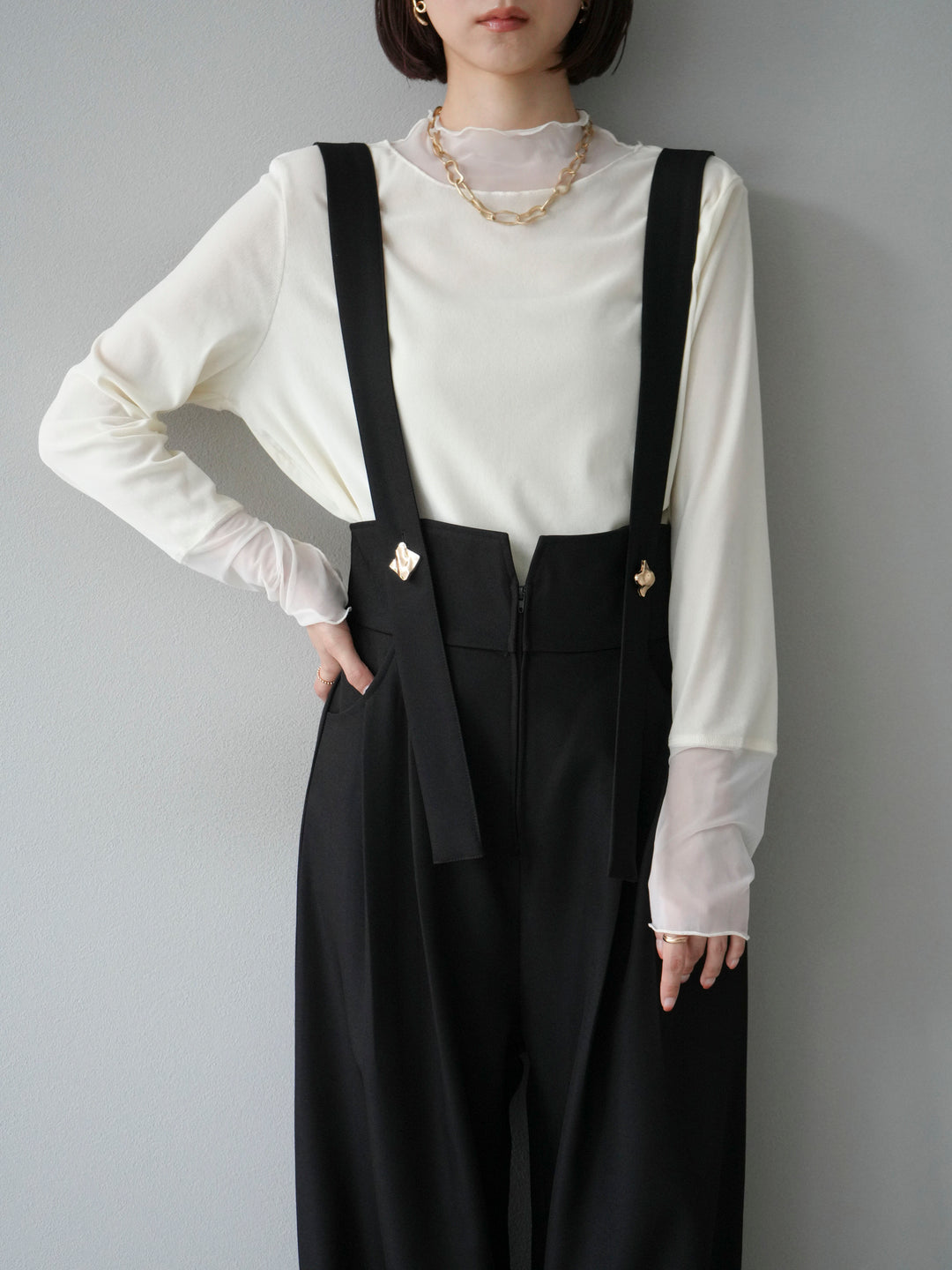 [SET]シアー切替ベロアトップス+シアー切替ベロアトップス(2set)