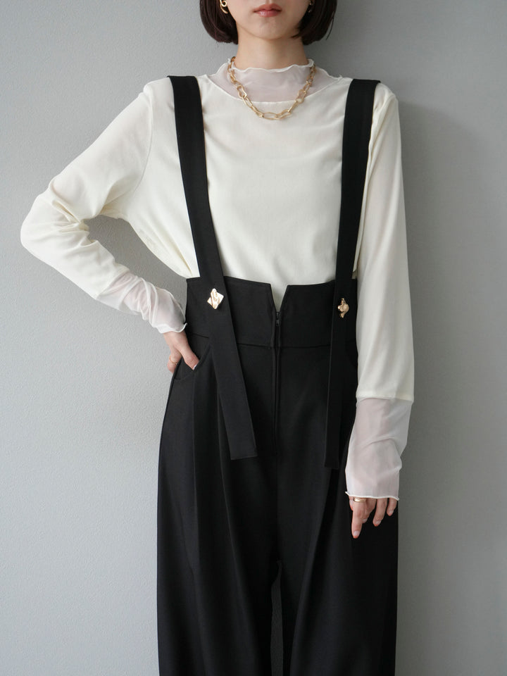 [SET]シアー切替ベロアトップス+シアー切替ベロアトップス(2set)