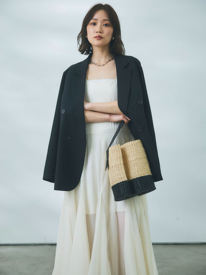 【預購】淺色修身夾克 / 黑色