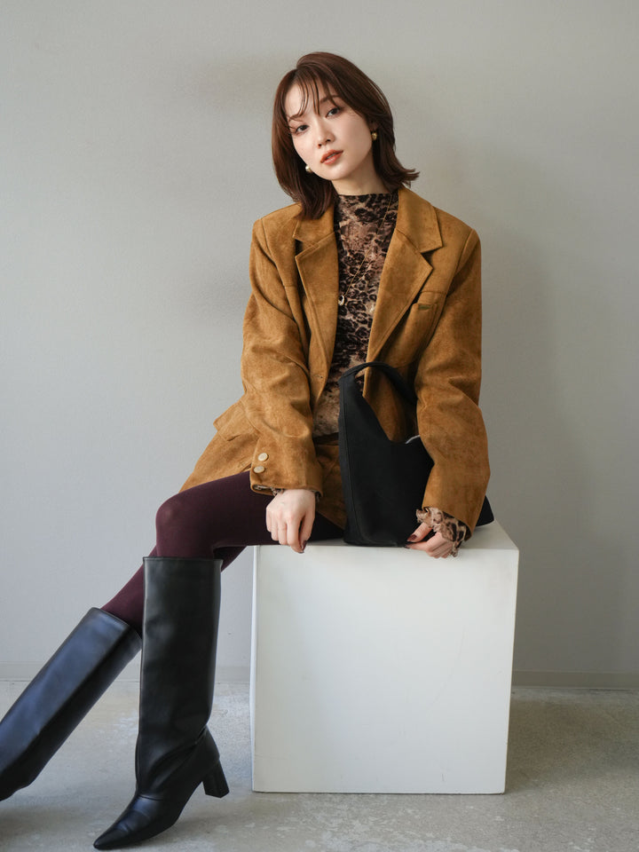 [SET]スエードジャケット＆ミニスカートSET UP(2set)