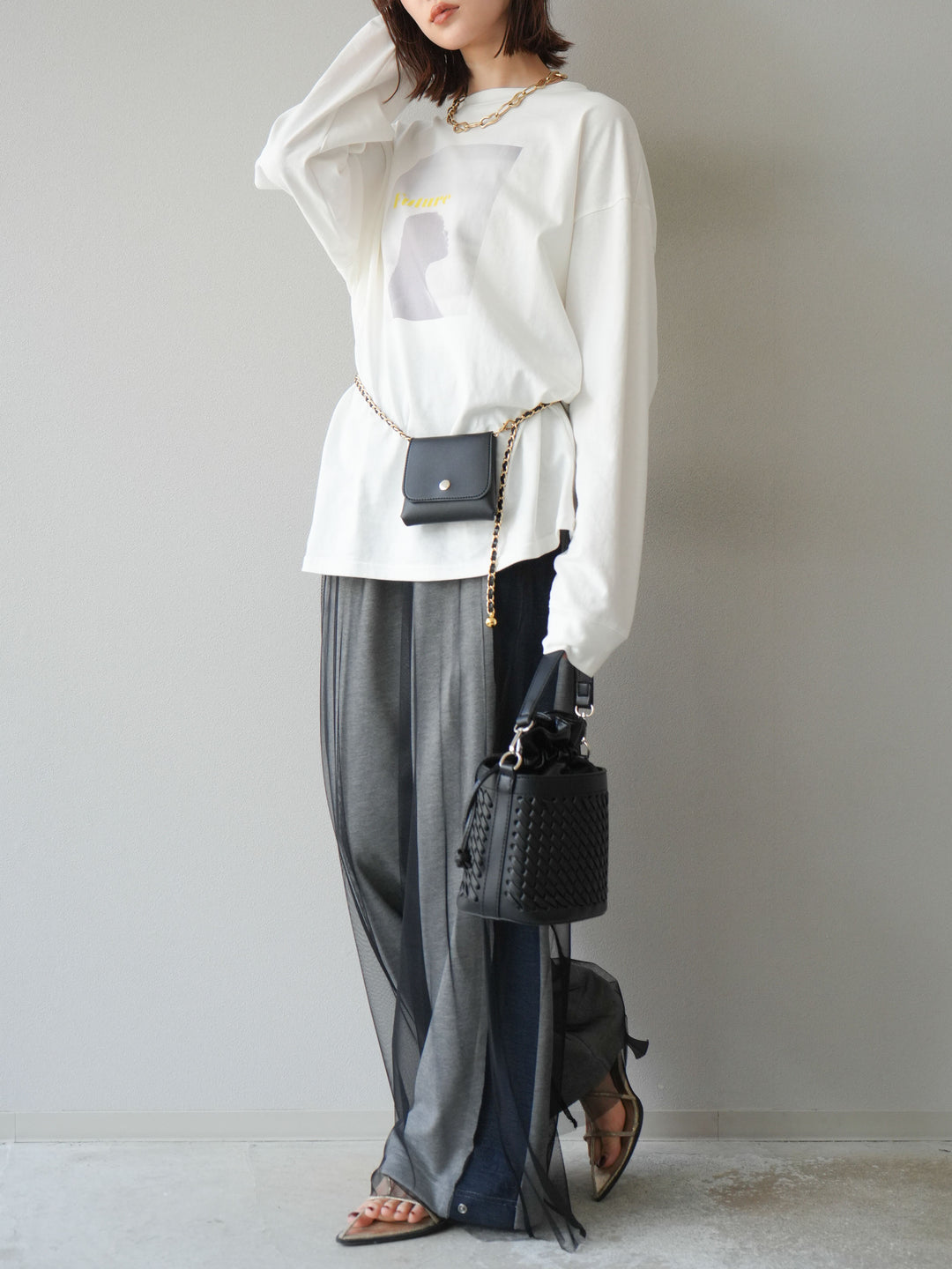 [予約]ウーマンプリントBIGロンT/オフ3