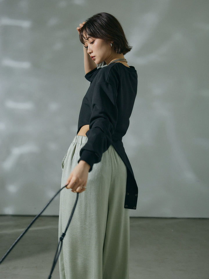 [予約]スウェットボディスーツ/black