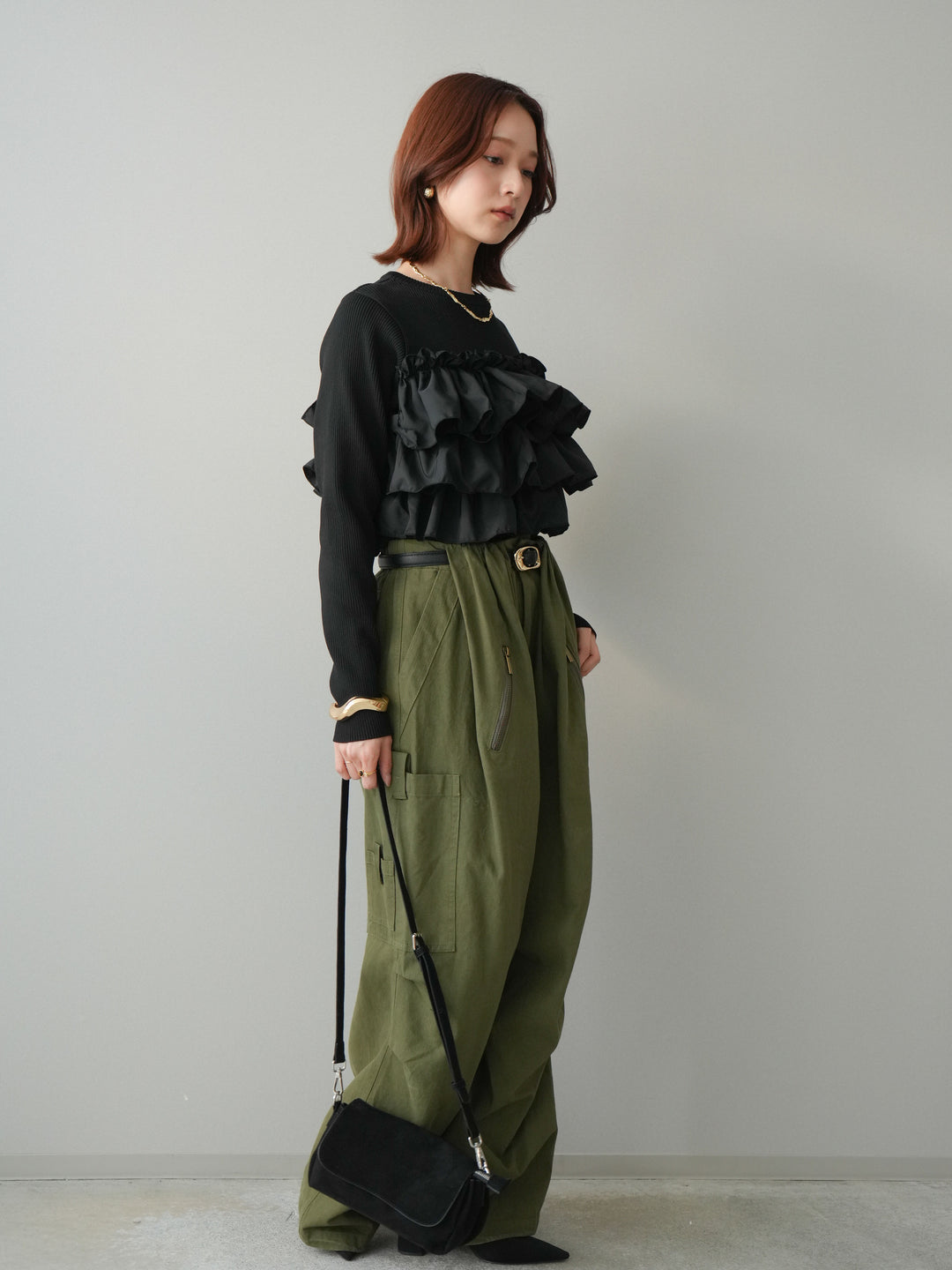 [予約]コットンタックループパンツ/khaki