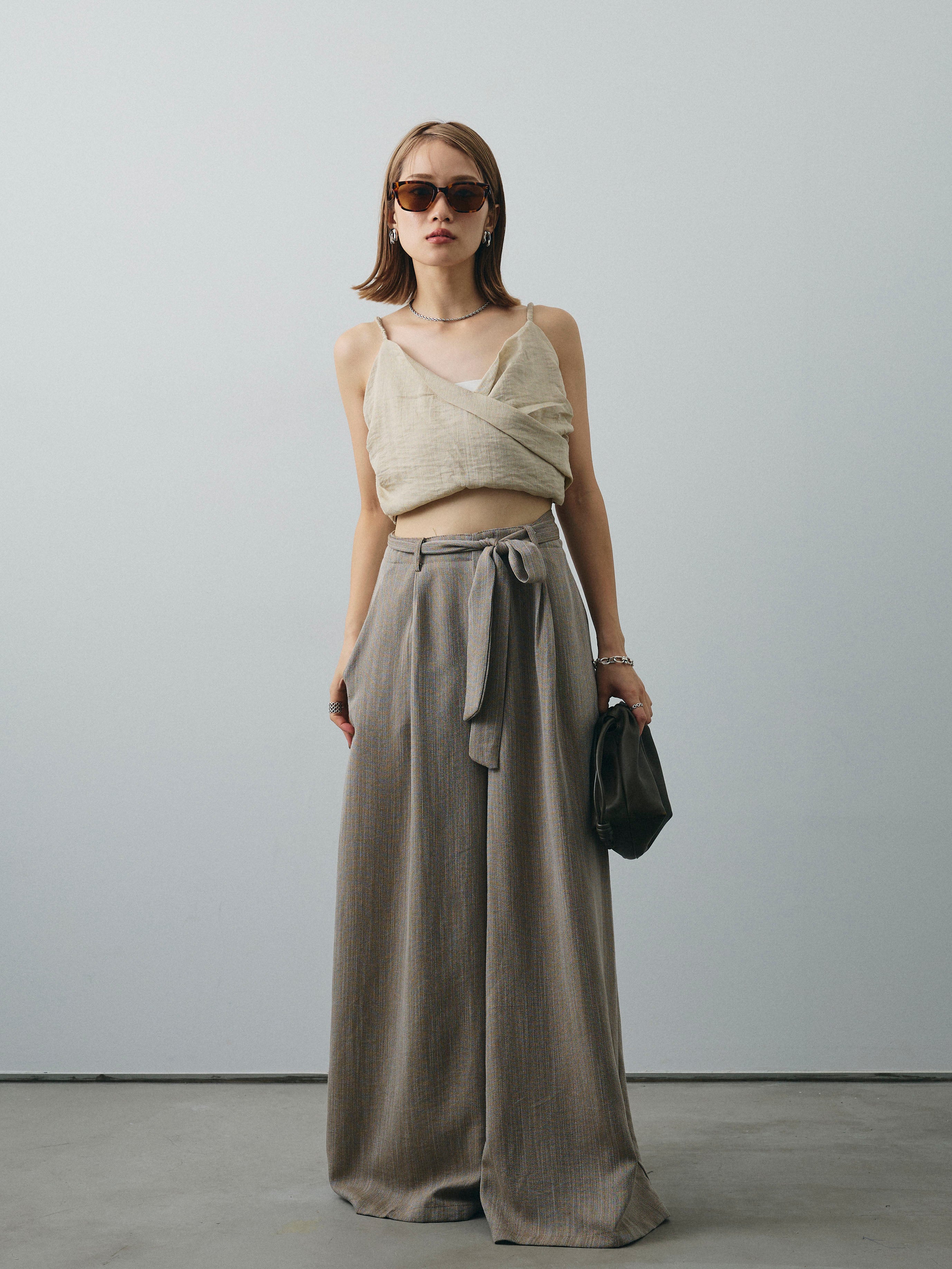 新品 MIESROHE 24SS リネンライク ビスチェ セール】MATINEE LINE/リネンライクビスチェ/327159（その他トップス