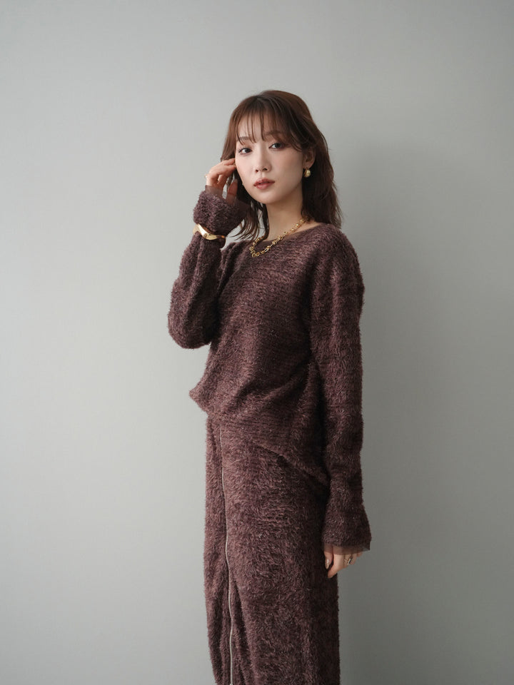 [SET]ラメシャギートップス+選べるアクセセット(2set)