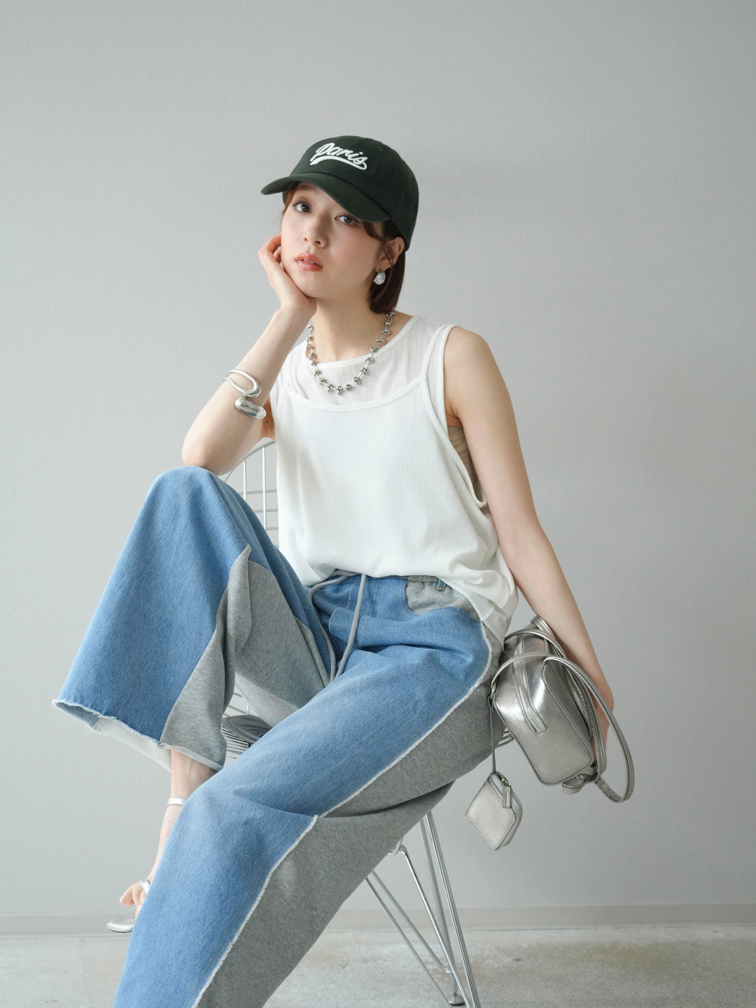 [預訂] Ice Touch 2WAY Design 吊帶背心/白色