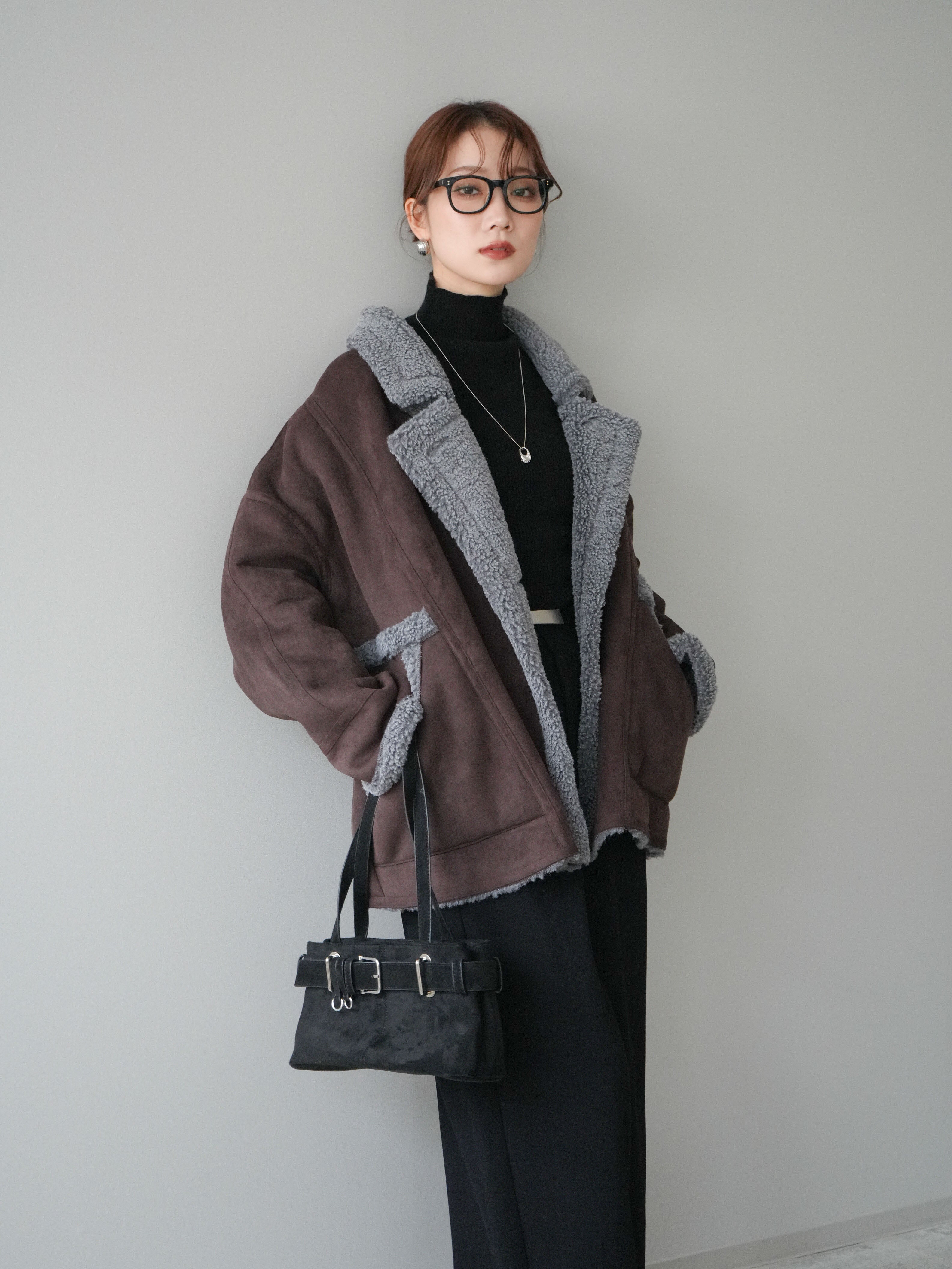 予約]ムートンボアジャケット/brown – Lumier