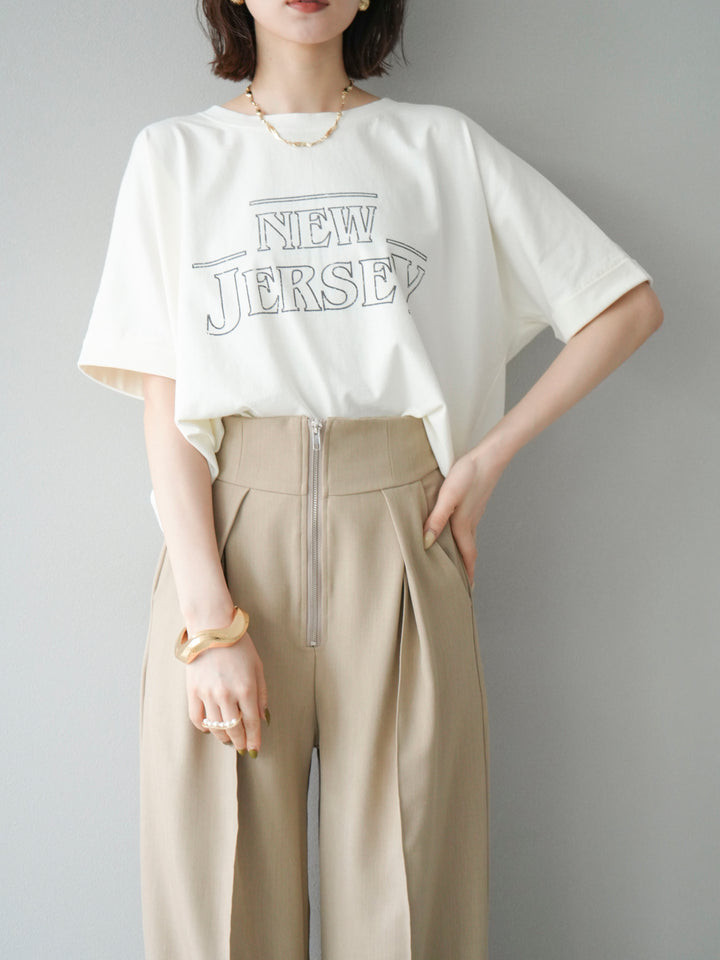 [予約]ビンテージロゴプリントTシャツ/アイボリー