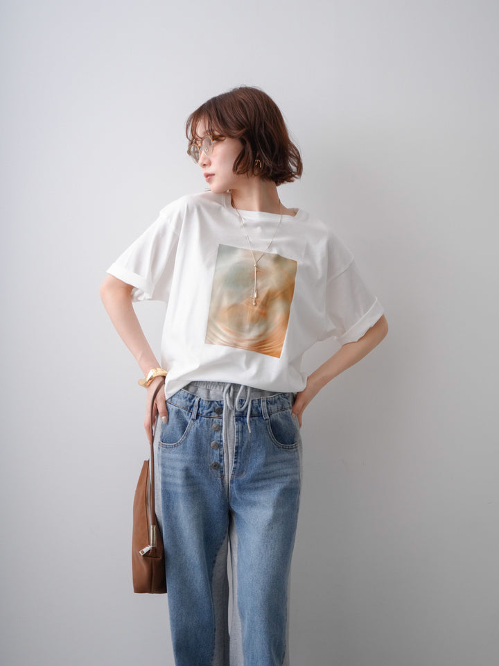 [予約]ニュアンスフォトTEE/marble1