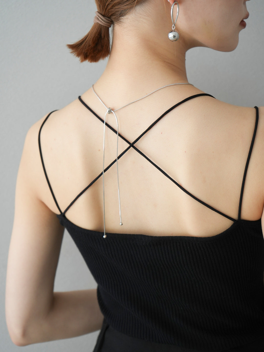 [予約]SLIDER SNAKE LONG NECKLACE /シルバー