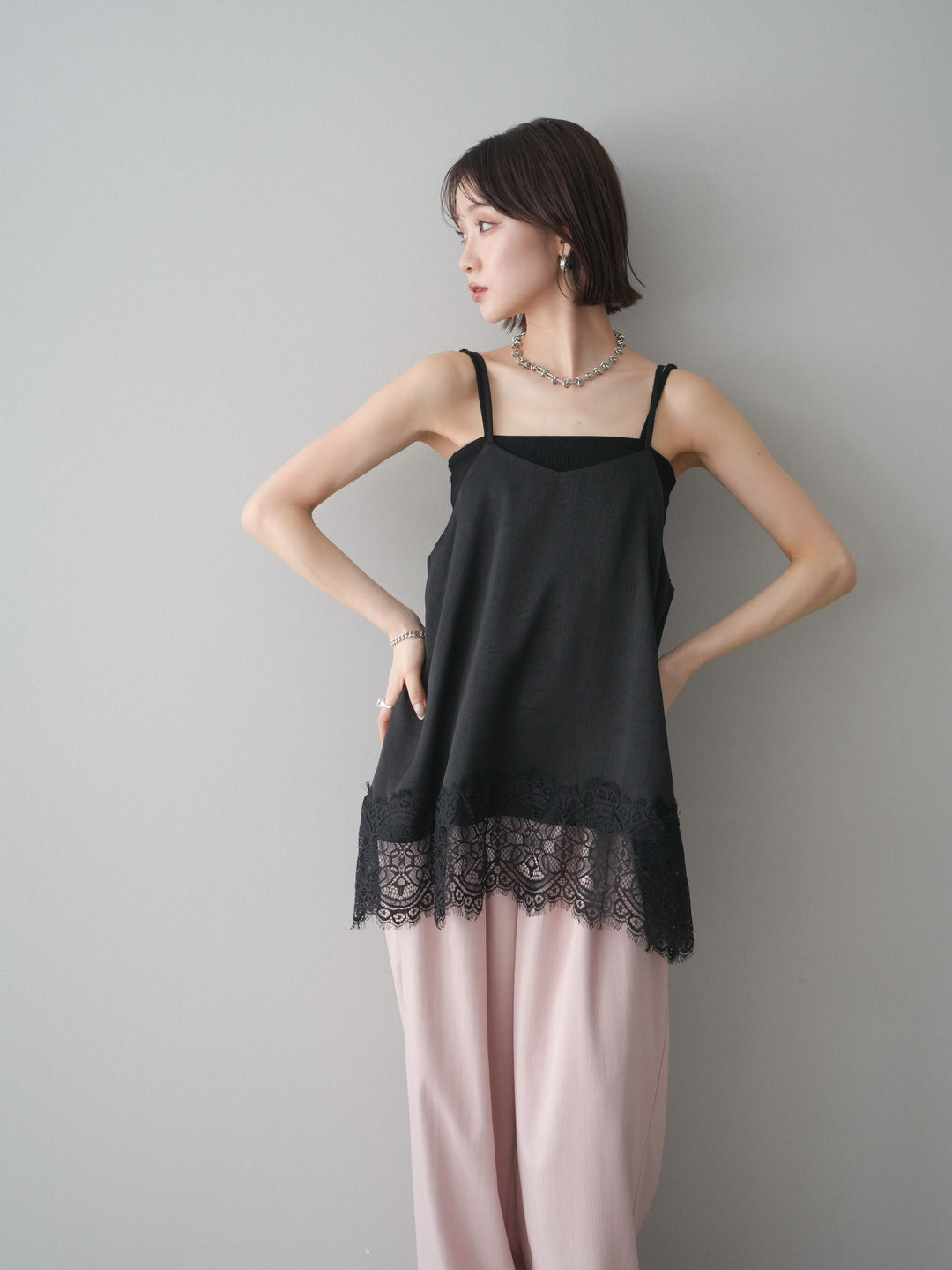 [SET]レーストリムキャミソール+レーストリムキャミソール(2set)